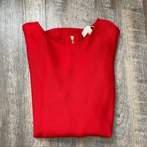 Michael Kors Red Knit Sweater- M